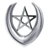 Ear Saddles Silver Pentagram