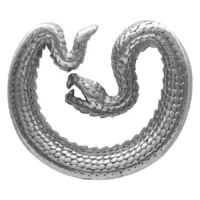 Ear Saddles Silver Snake