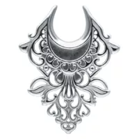 Ear Saddles Baroque Silver