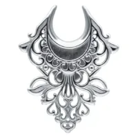 Ear Saddles Baroque Silver