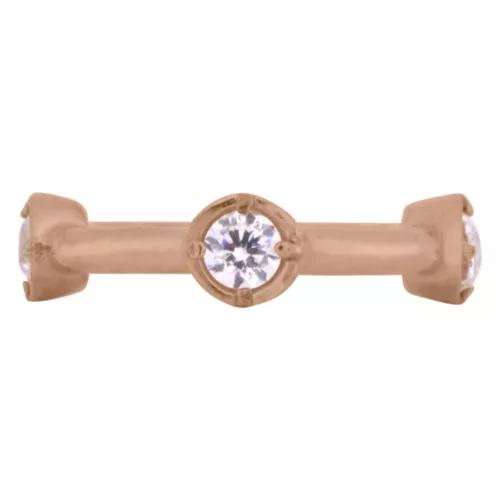 Hinged Crystal Clicker Rosegold