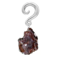 Indian Agate Stone Dangle Ear Weights