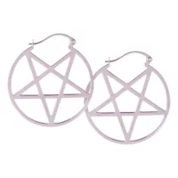 Small Pentagram Hoops