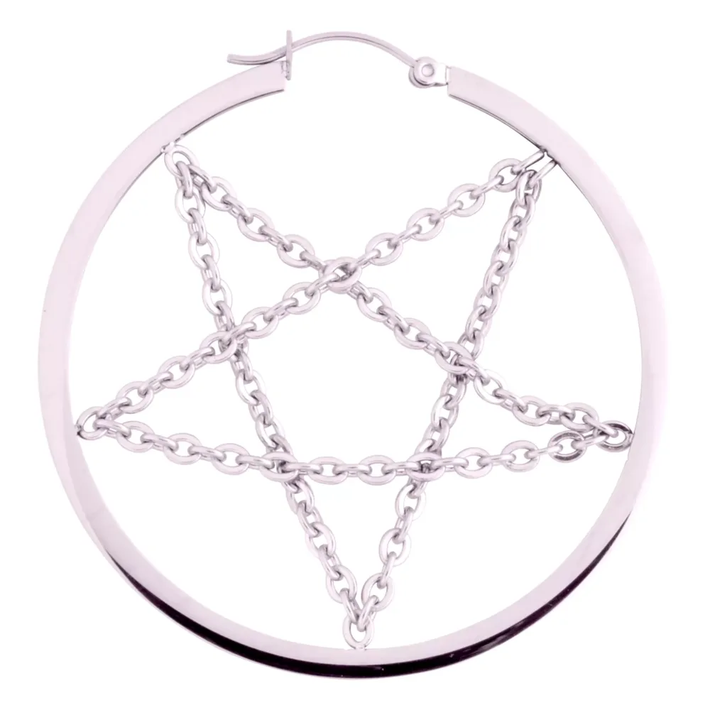 Pentagram Chain Hoops