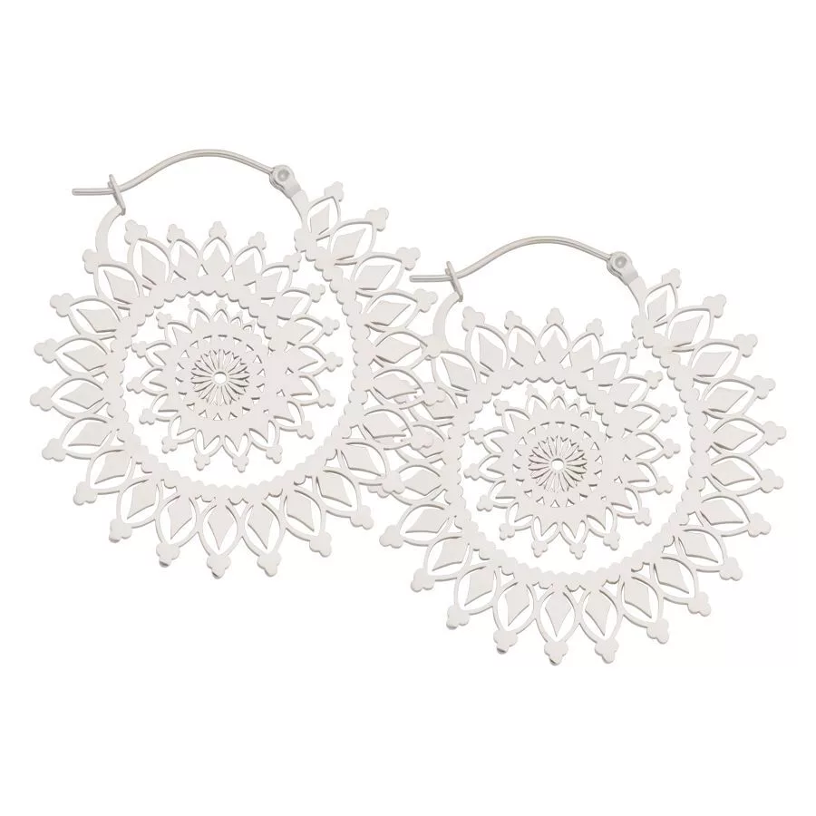 Floral Nautilus Hoops