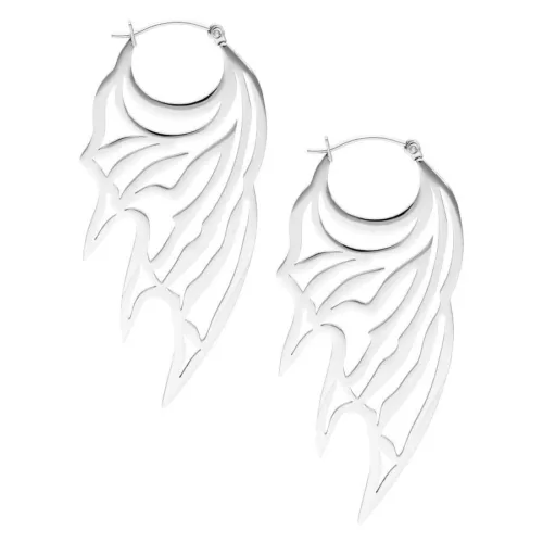 Devil Wing Hoops