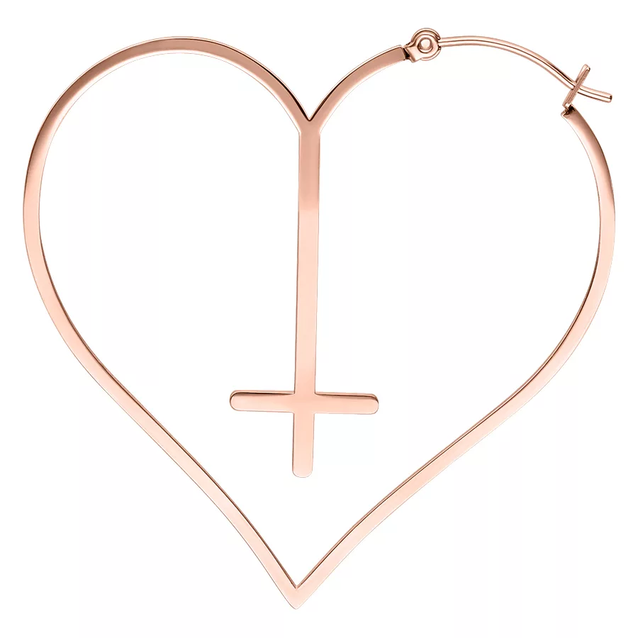 Cross Heart Hoops
