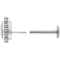 Crystal Teardrop Push-Fit Labret