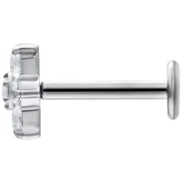 Crystal Flower Push-Fit Labret Crystal Flower Push-Fit Labret