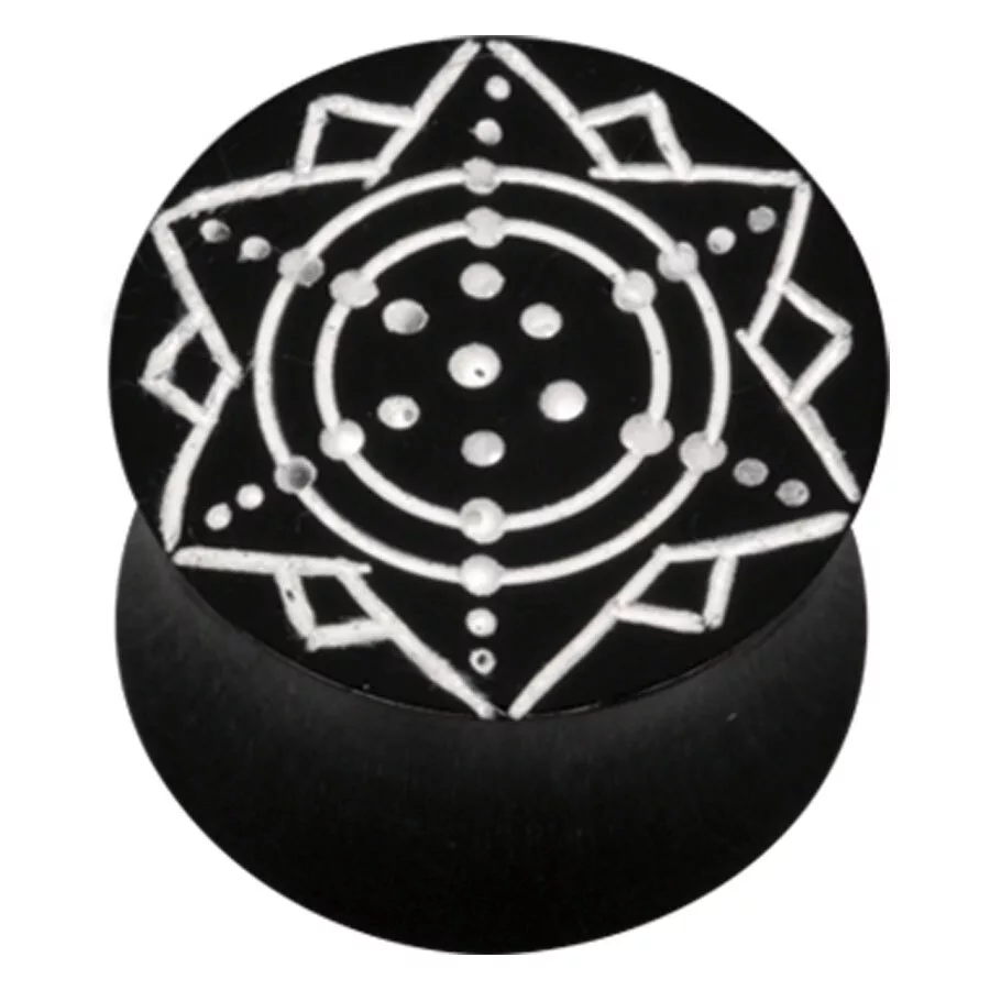 Buffalo Horn Crop Circle Sun Plug