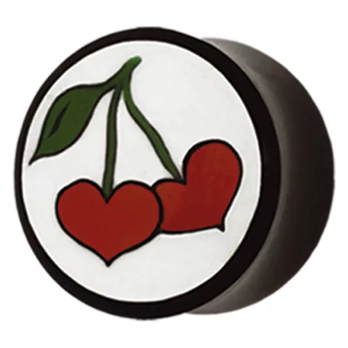 Buffalo Horn Cherry Hearts Plug