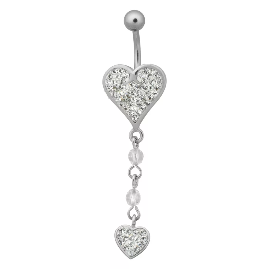 Double Heart Dangle