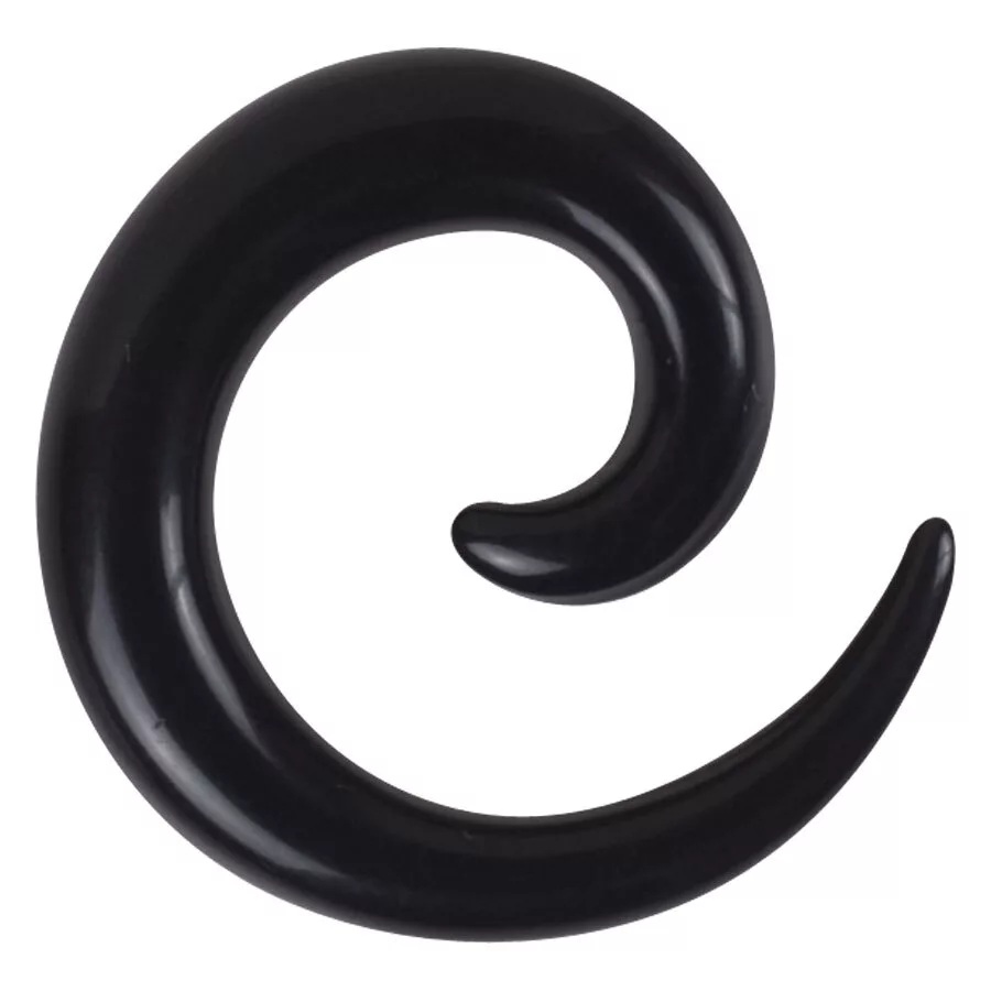 Black Acrylic Spiral