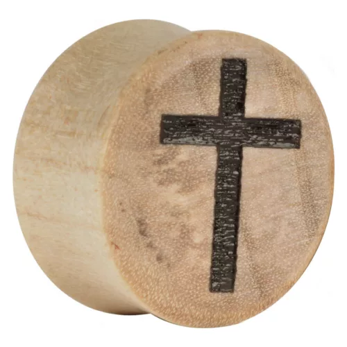 Earganic® Classic Cross on Crocodile with brown lines