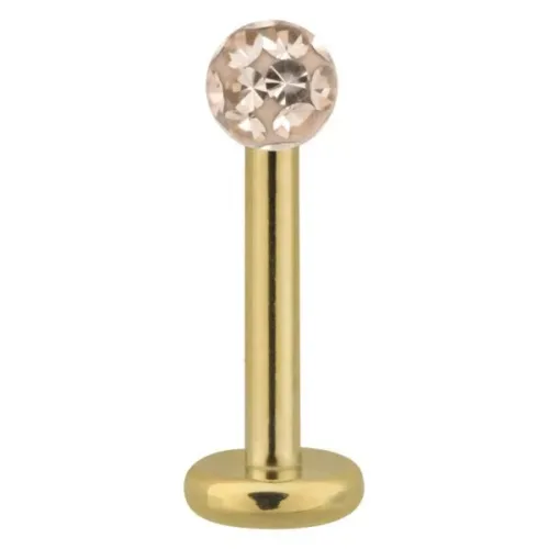Golden Titan Multi Jewelled Labret Stud