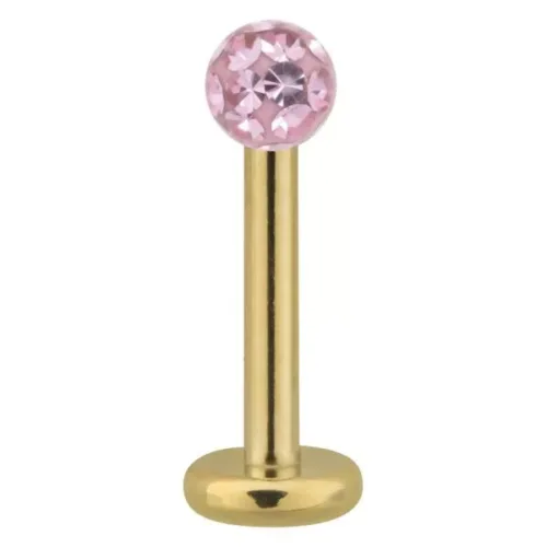 Golden Titan Multi Jewelled Labret Stud