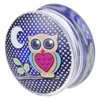 Hand Painted Printing Plug "Night Owl"