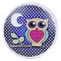 Hand Painted Printing Plug "Night Owl"