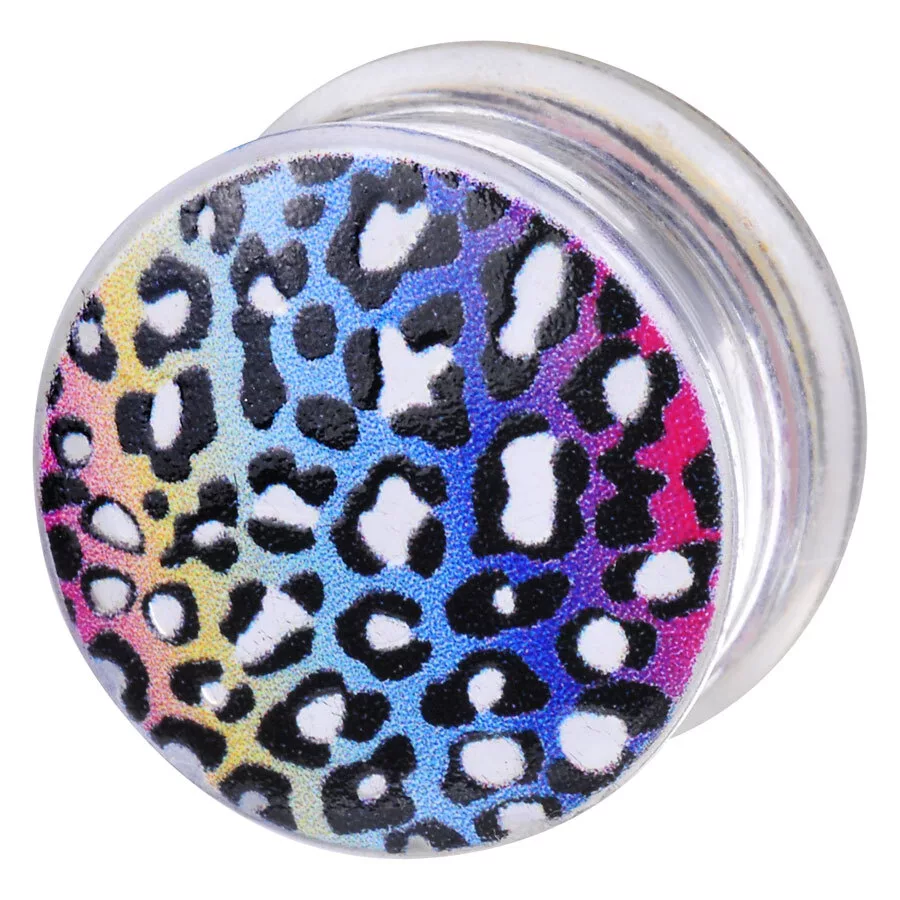 Hand Painted Printing Plug "Retro Leopard"