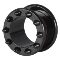 Steel Blackline® Cone Flesh Tunnel