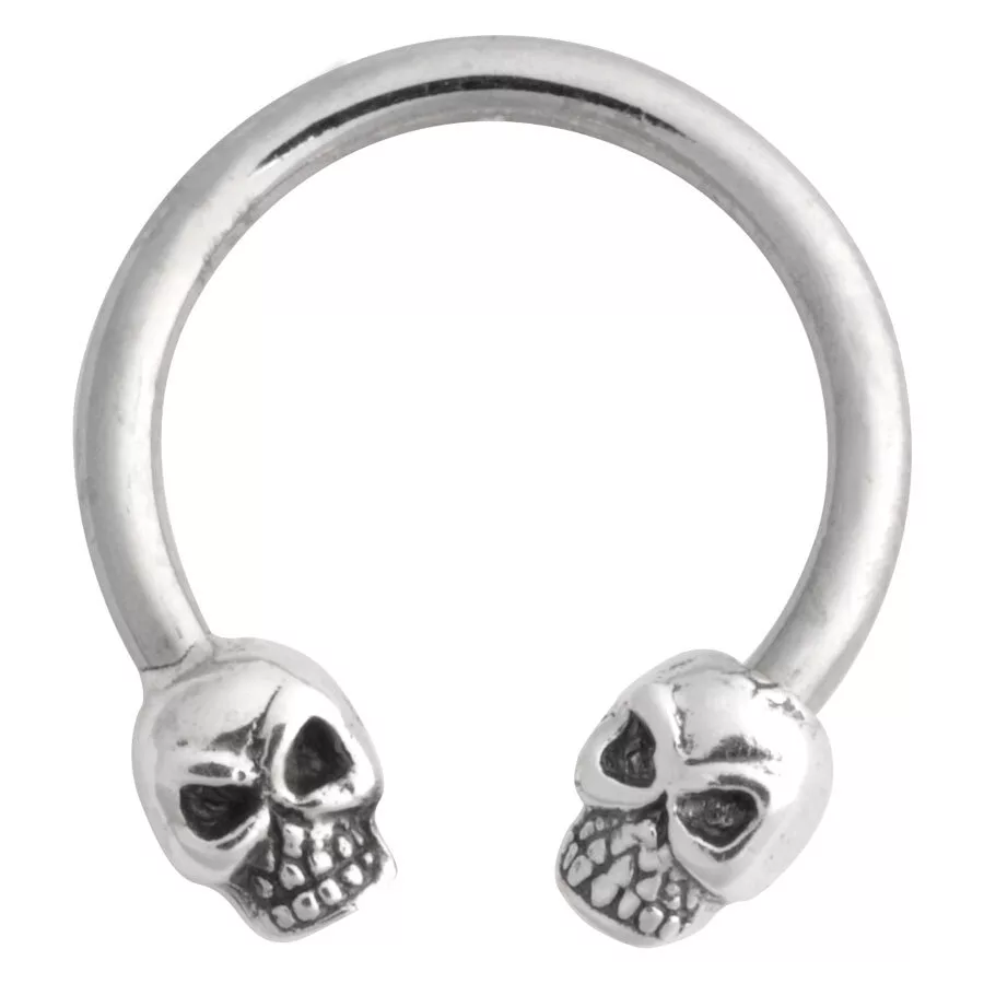 Steel Basicline® Nipple Circular Barbell Skull