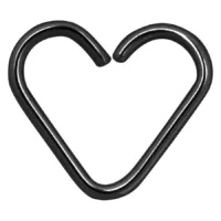 Steel Blackline® Continuous Ring Heart