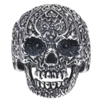Steel Basicline® Skull Tattoo Ring