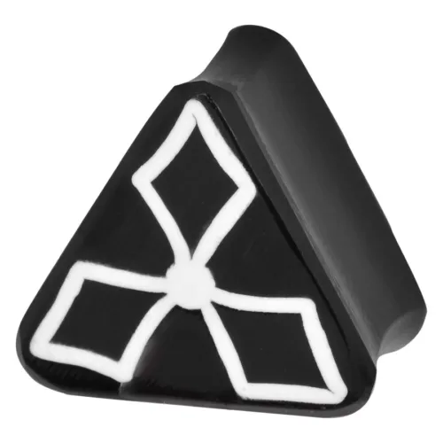 Triangle Design Buffalo Horn Plug