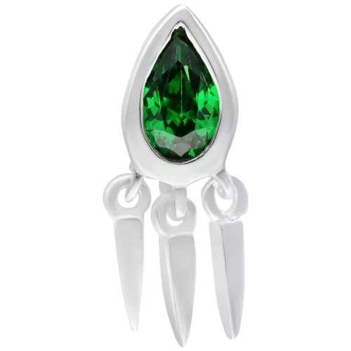 Push Fit Crystal Green Emerald Attachment