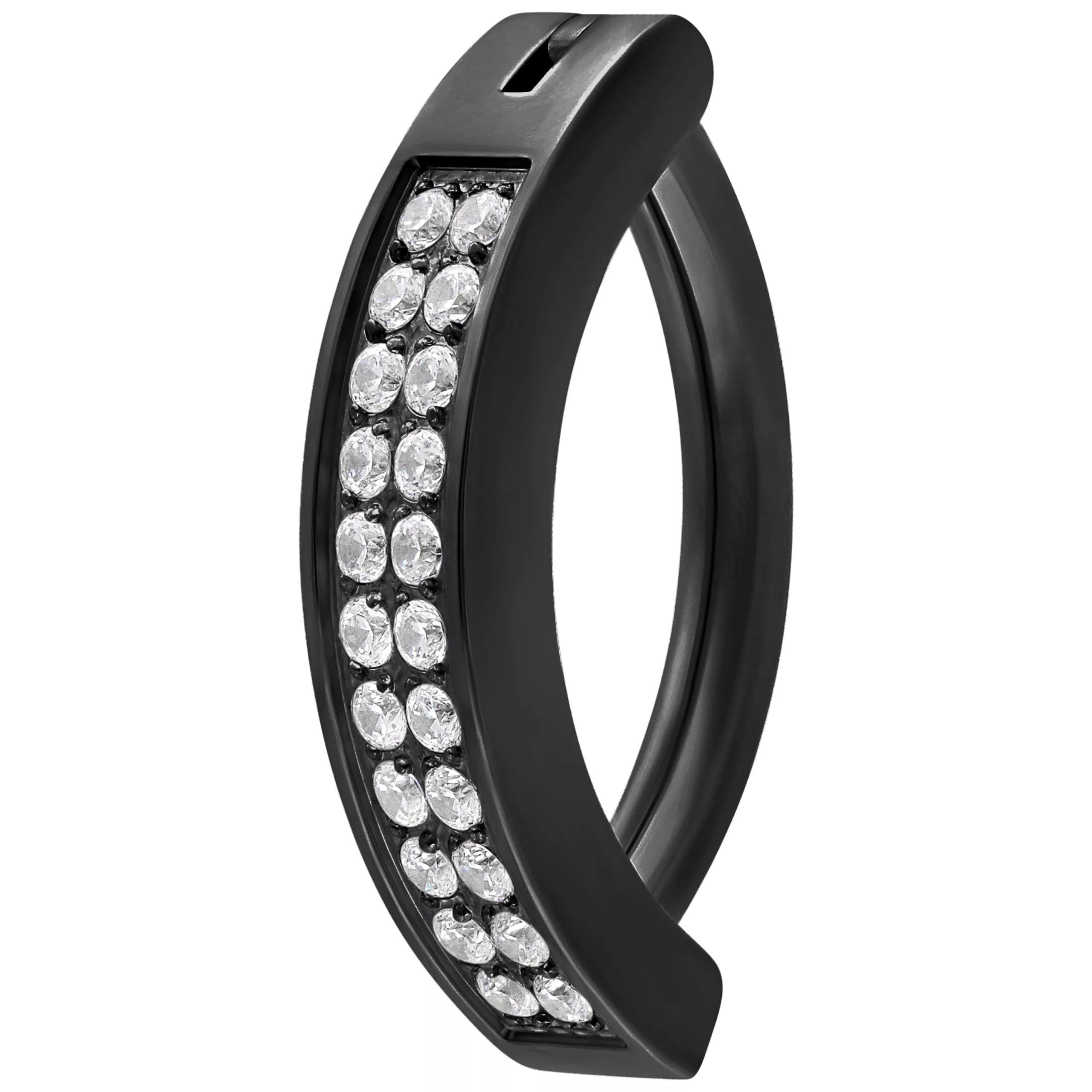 Double Crystal Belly Arch Clicker Double Crystal Belly Arch Clicker