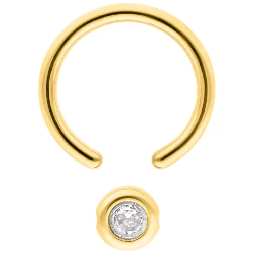 Medi Flat Back Jewelled Clip in Ring