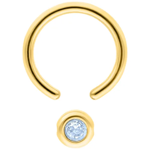 Medi Flat Back Jewelled Clip in Ring