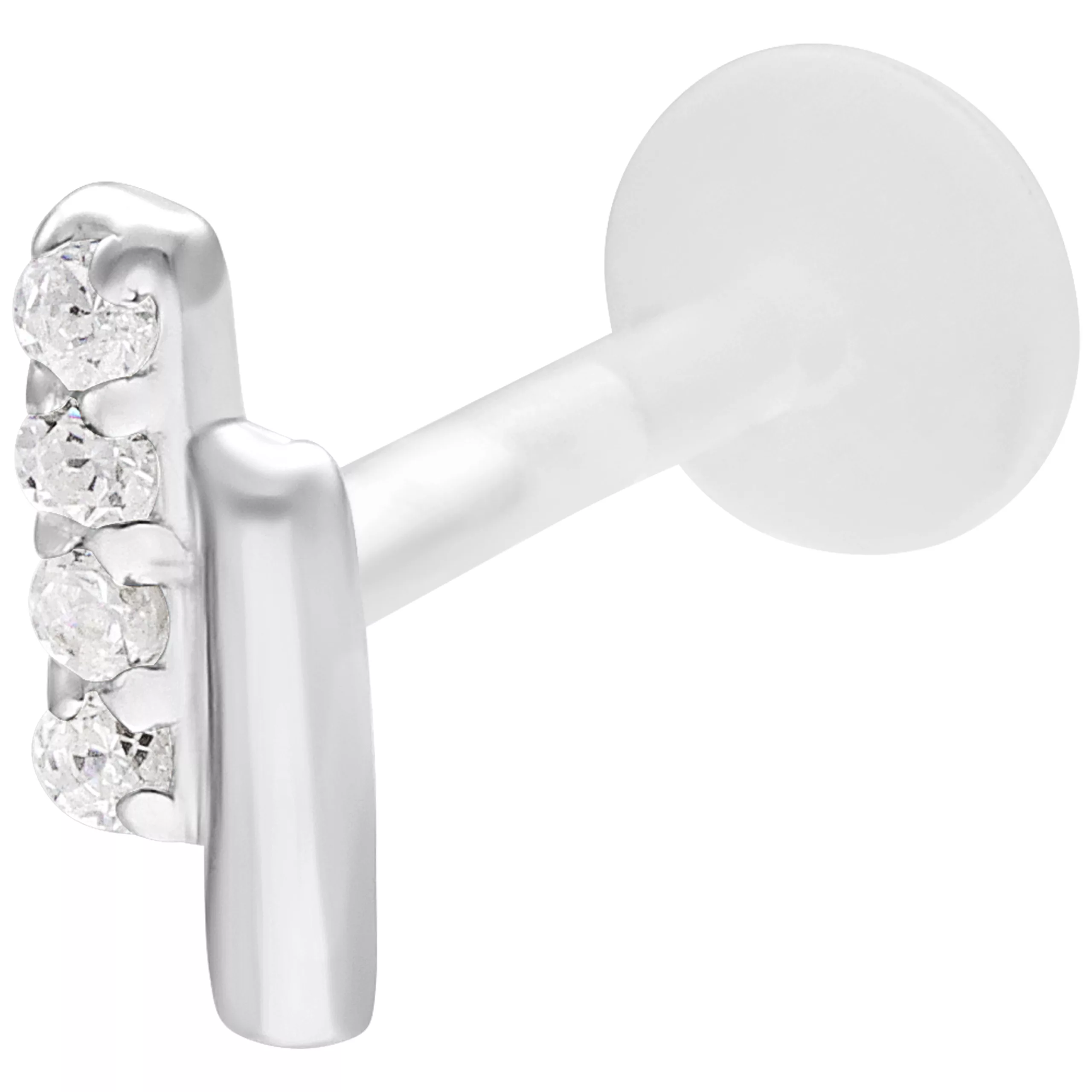 Crystal Flash Push Fit Labret Crystal Flash Push Fit Labret