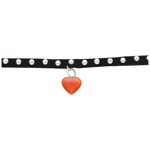 Red Heart Studded Choker