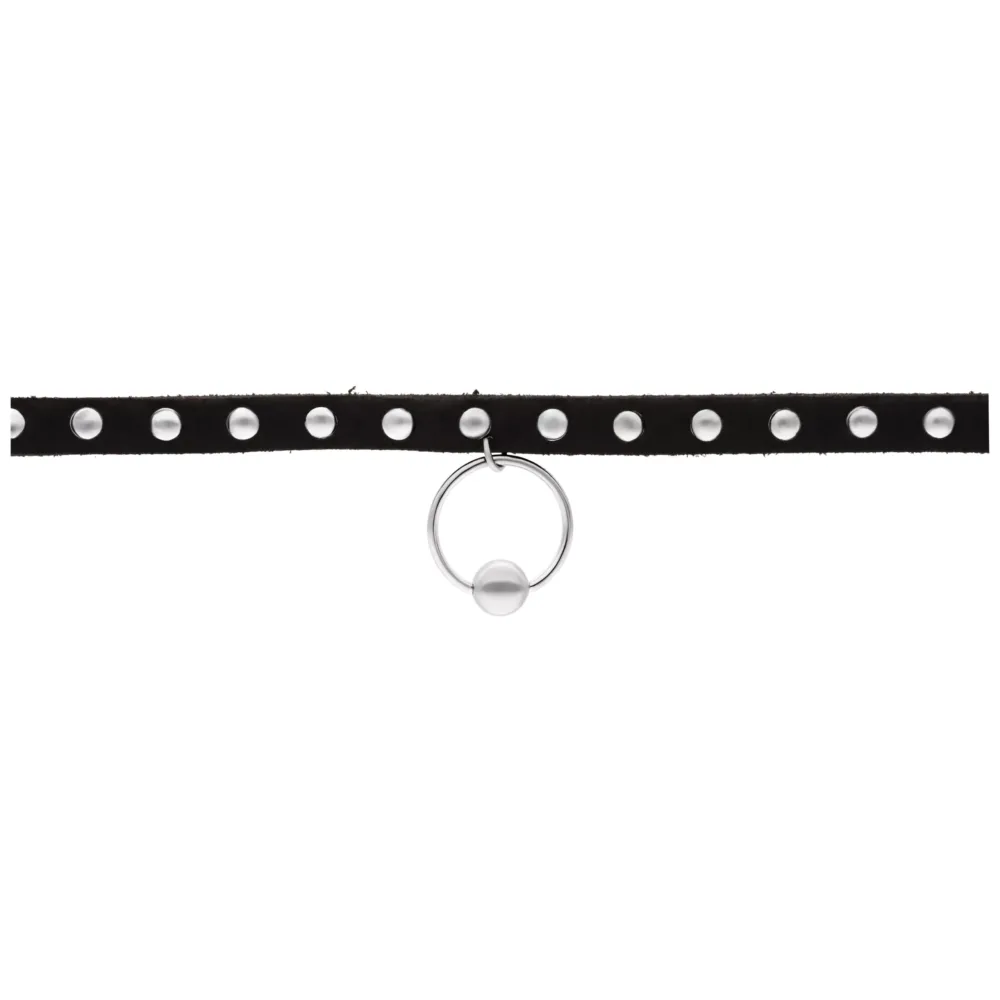 Ring of O Studded Choker