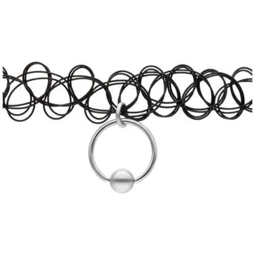 Ring of O Velvet Choker