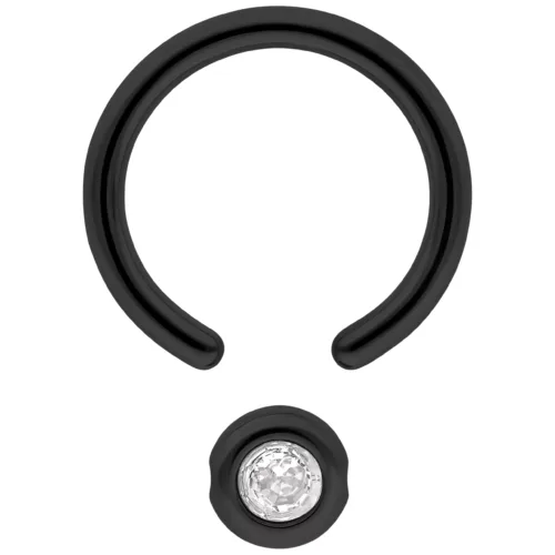 Medi Flat Back Jewelled Clip in Ring