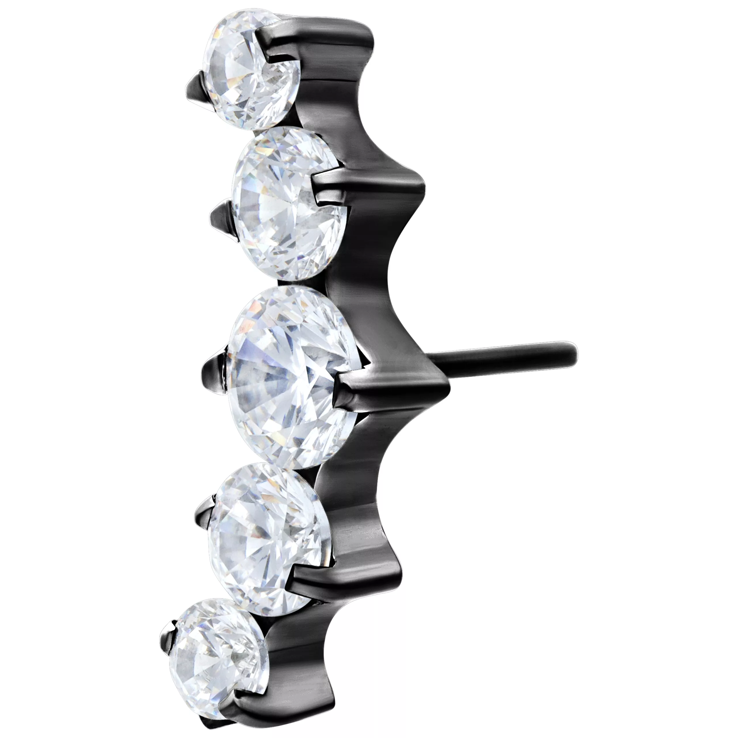 Push Fit Curved 5 Crystal Attachment