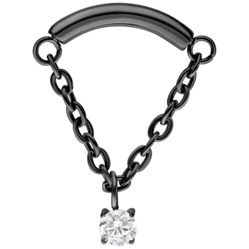 Crystal Hidden Helix Push Fit Aufsatz - Black Metal