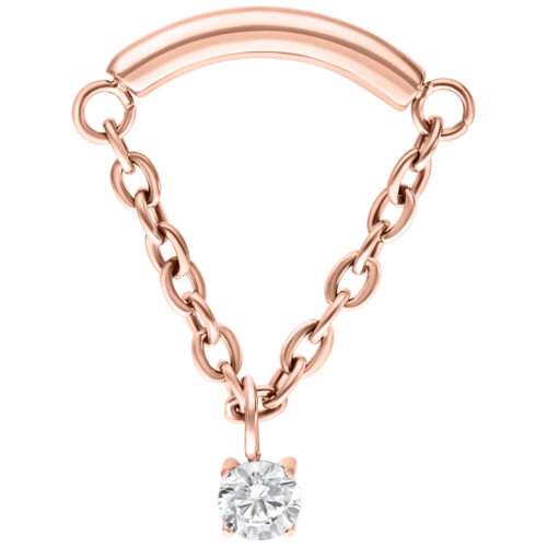 Crystal Hidden Helix Push Fit Aufsatz - Rosegold