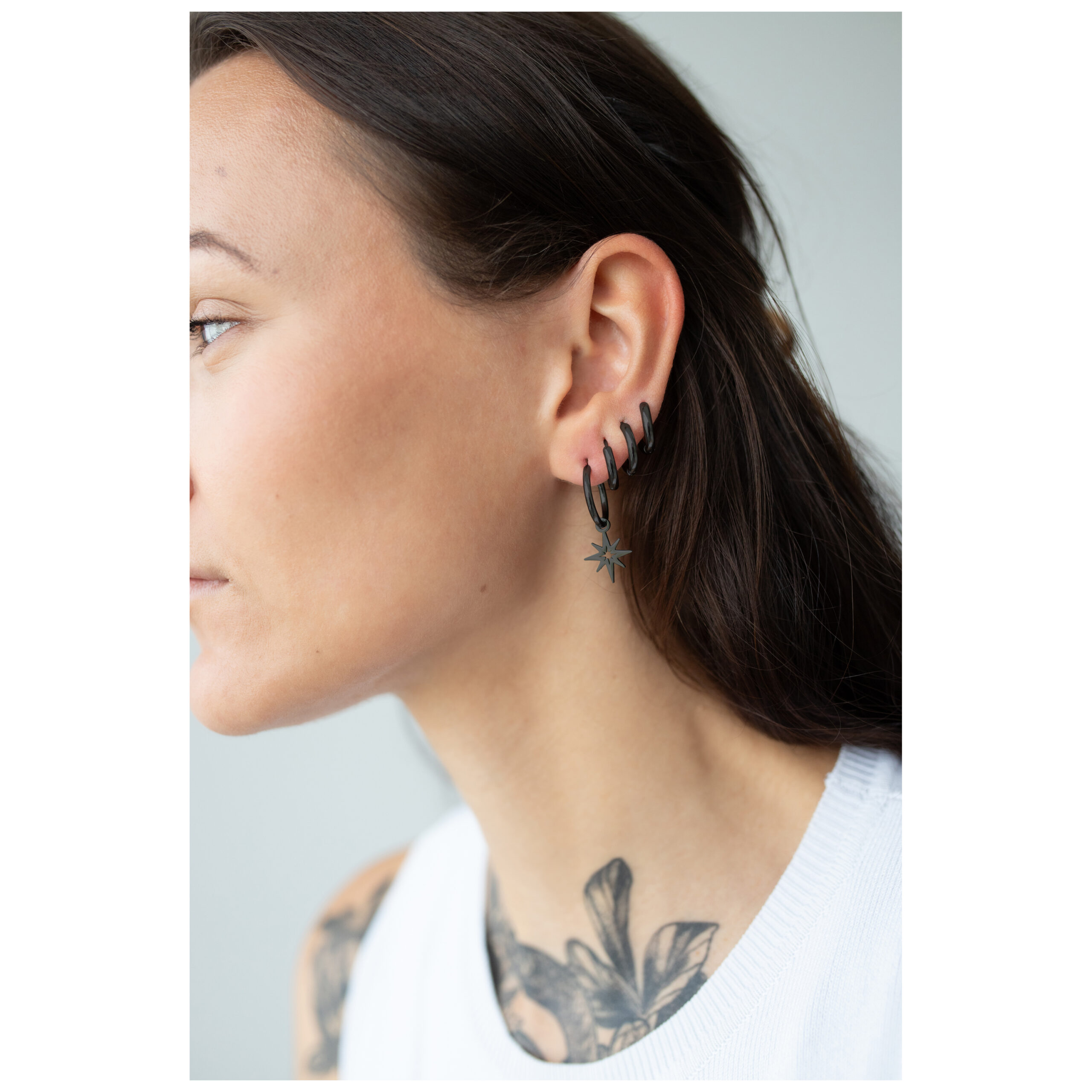 Little Polar Star Hoops