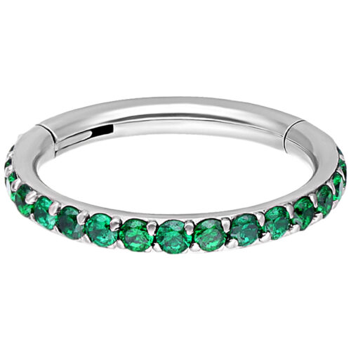 Silver Crystal Conch Ring