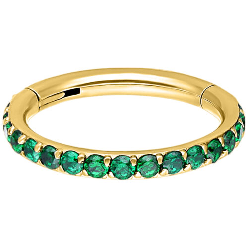 Silver Crystal Conch Ring