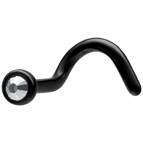 Black gem nosestud
