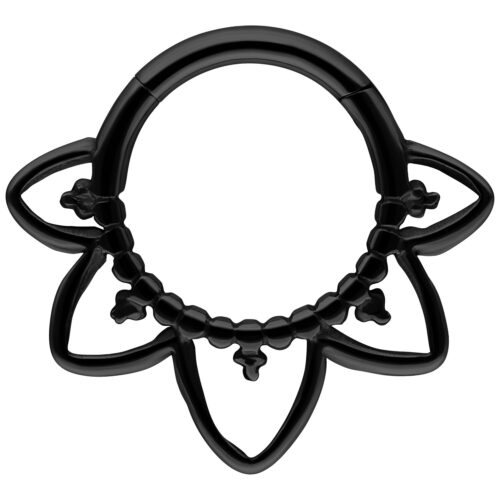Oriental Septum Clicker - Black Metal