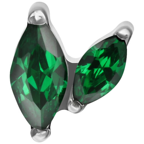 Double Marquise Attachment for Internally Threaded