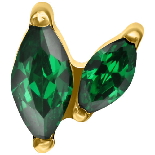 Double Marquise Attachment for Internally Threaded