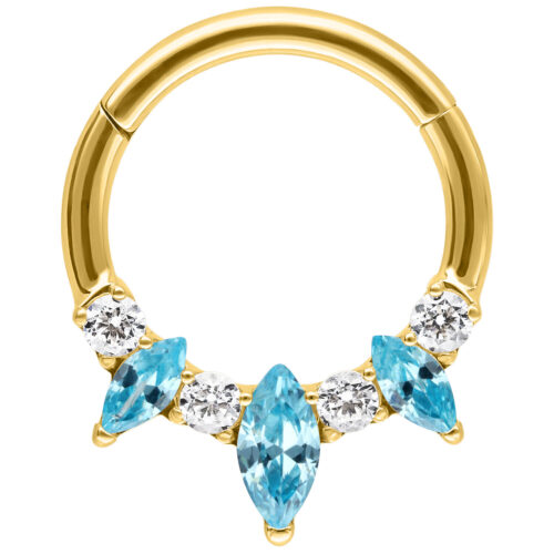 Marquise Hinged Septum Clicker