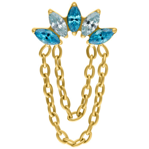 Push Fit Azure Bloom Crystal Attachment