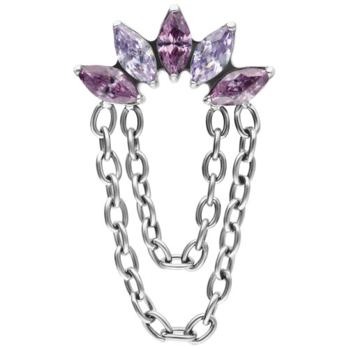 Push Fit Azure Bloom Crystal Attachment